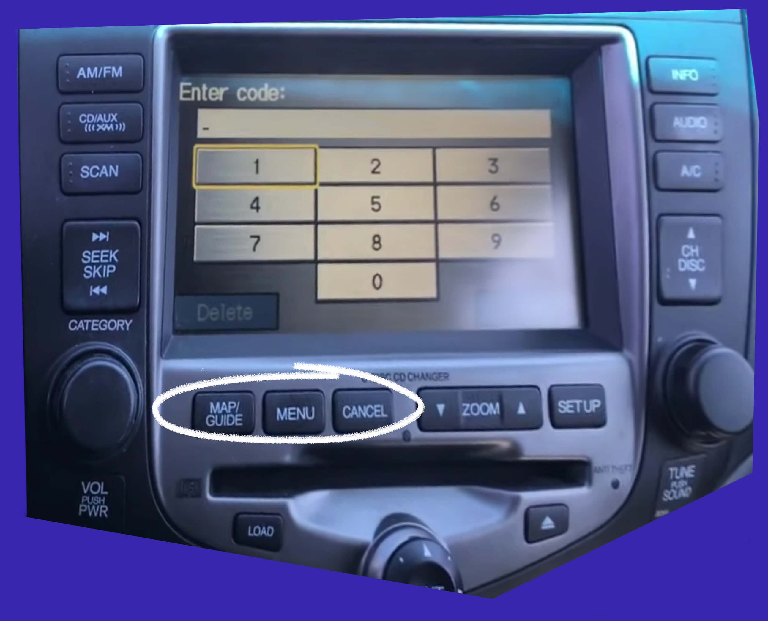 Nissan Note Clarion radio code